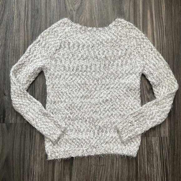 Buffalo David Bitton‎ Women’s Soft White Gray Thick Eyelash Knit Sweater Small - Picture 5 of 7